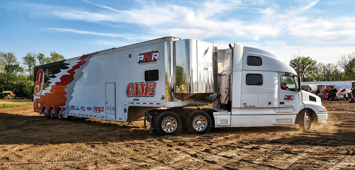 freightliner race car hauler